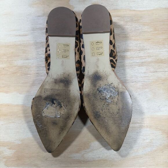 J Crew Leopard Print Calf Hair Flats Women’s Size 6 - Picture 7 of 8